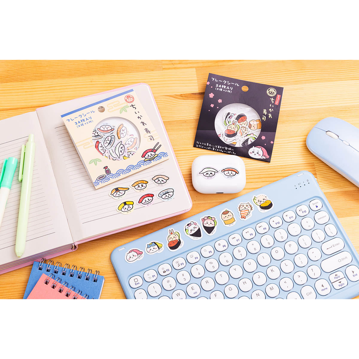 吉伊卡哇 吉伊卡哇壽司 粉色紙貼紙(小小吉伊卡哇壽司)