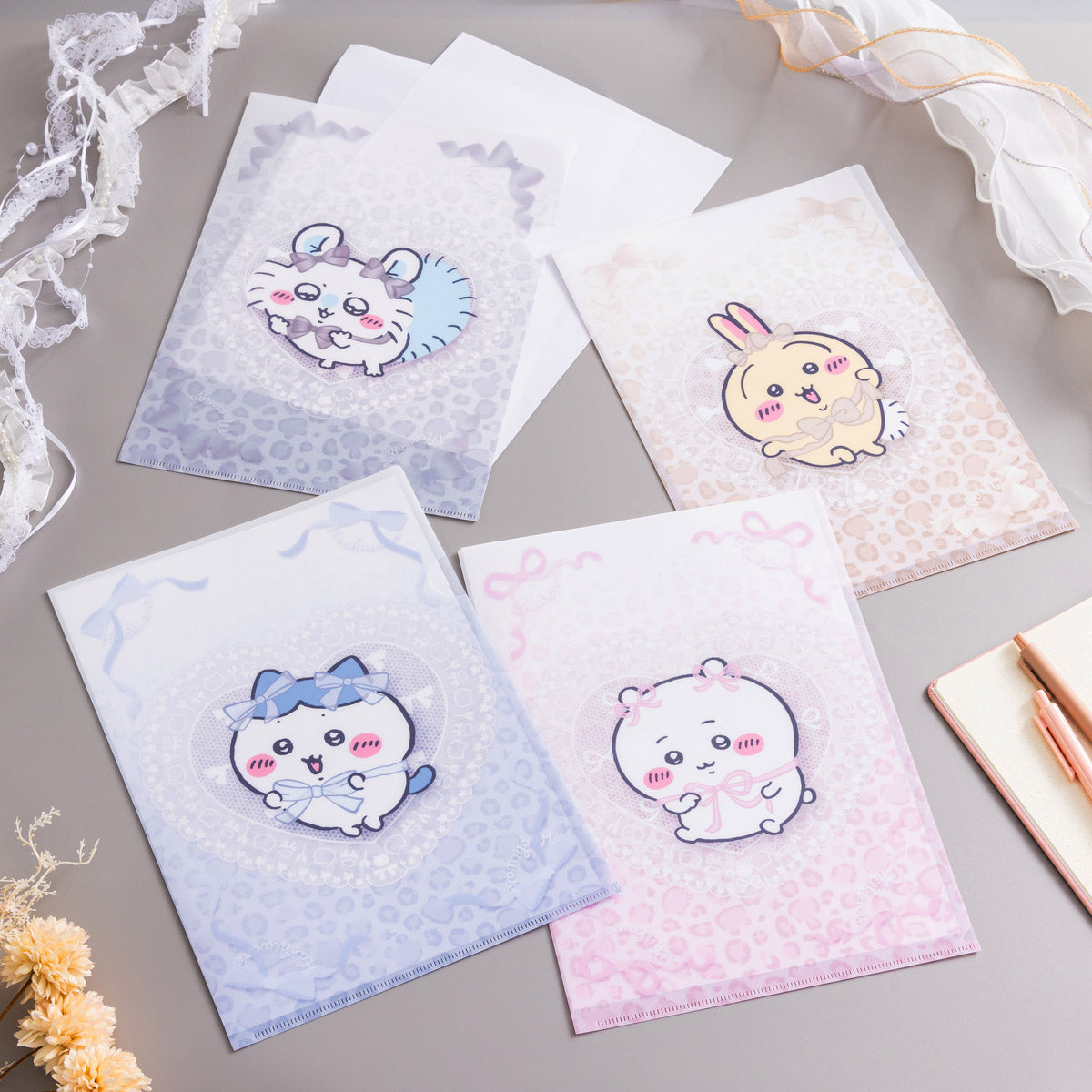 ちいかわ Go!HARAJUKU クリアファイル(リボン ハチワレ)