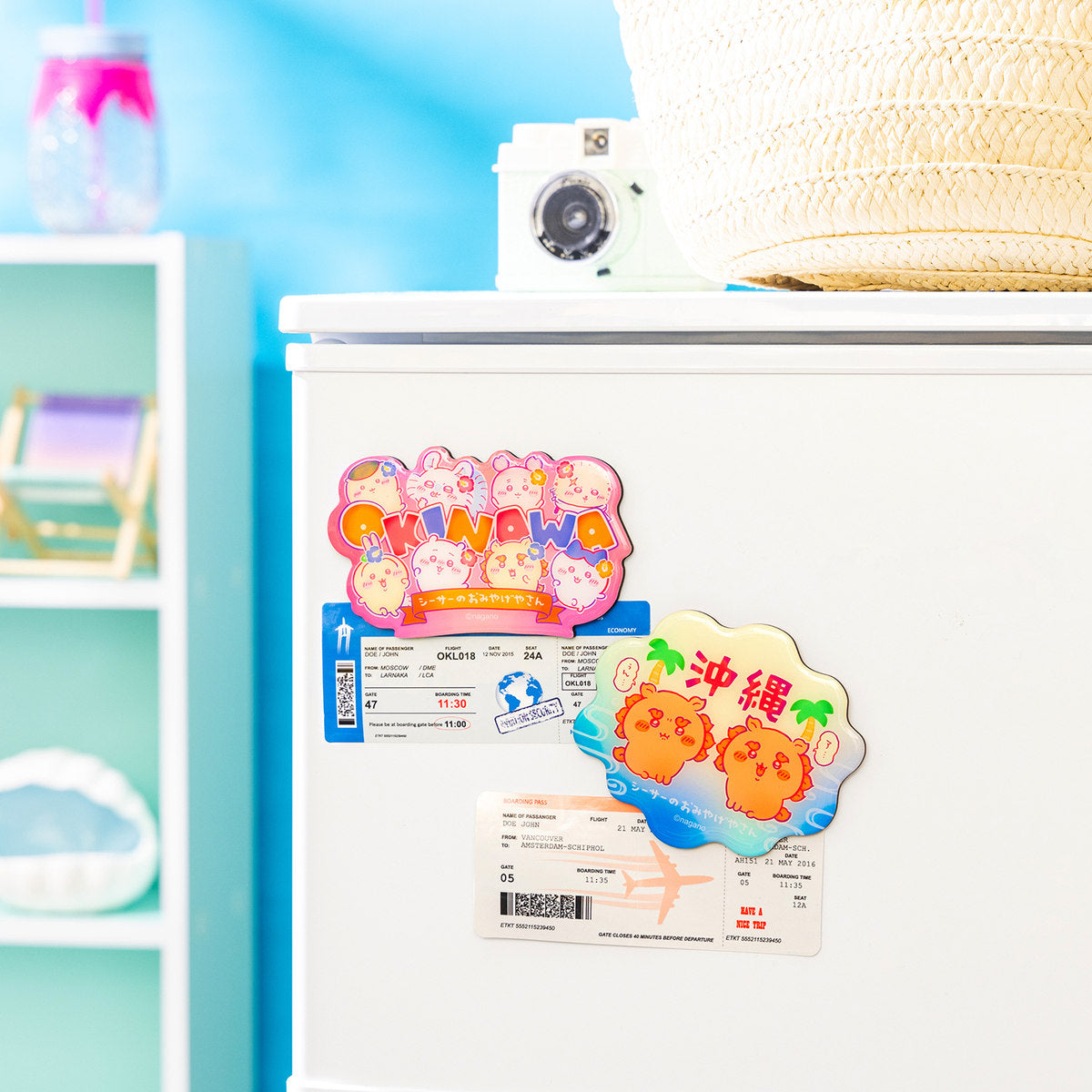 ちいかわ シーサーのおみやげやさん おみやげマグネット(OKINAWA)