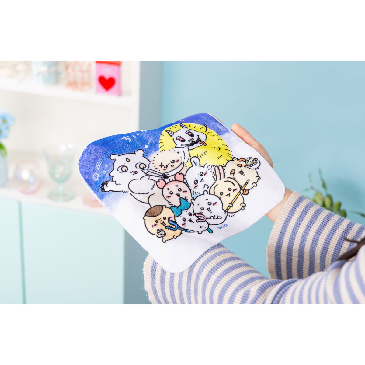 치이카와 큰 핸드 타올 (모두 함께 아이 캐치)