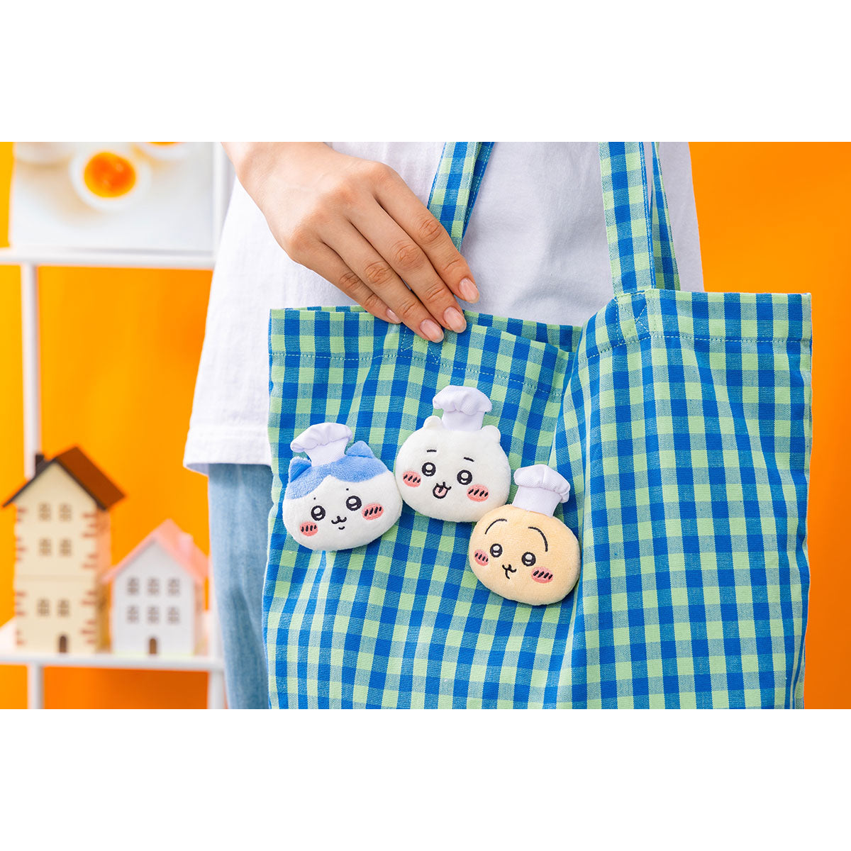 Chiikawa Chiikawa Restaurant Cook Plush Face Badge 3-Piece Set