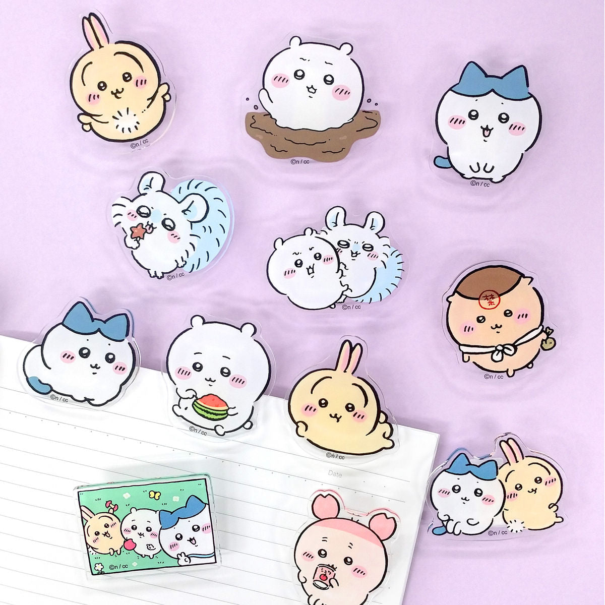 Chiikawa Acrylic Clip (Hachiware & Usagi)