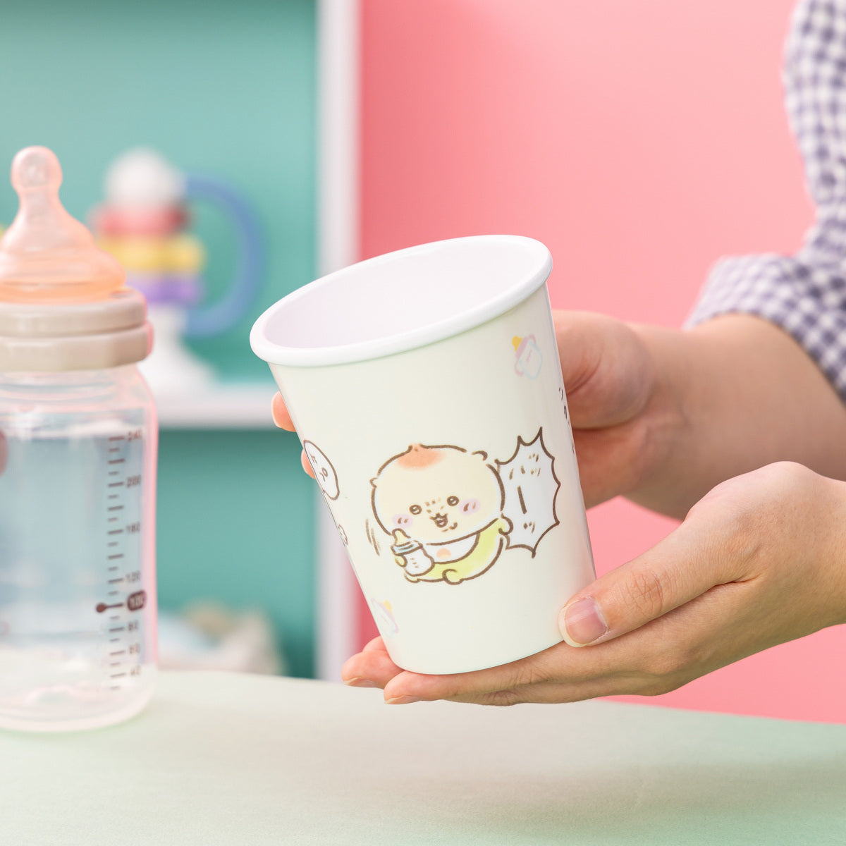 치이카와 Chiikawa Baby 종이컵 같은 멜라민 컵 (우유으읍하앗)