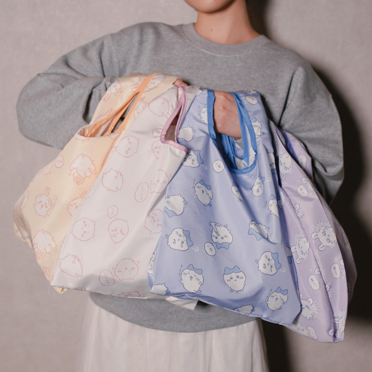 ちいかわ エコバッグ ちいかわ総柄 クリーム