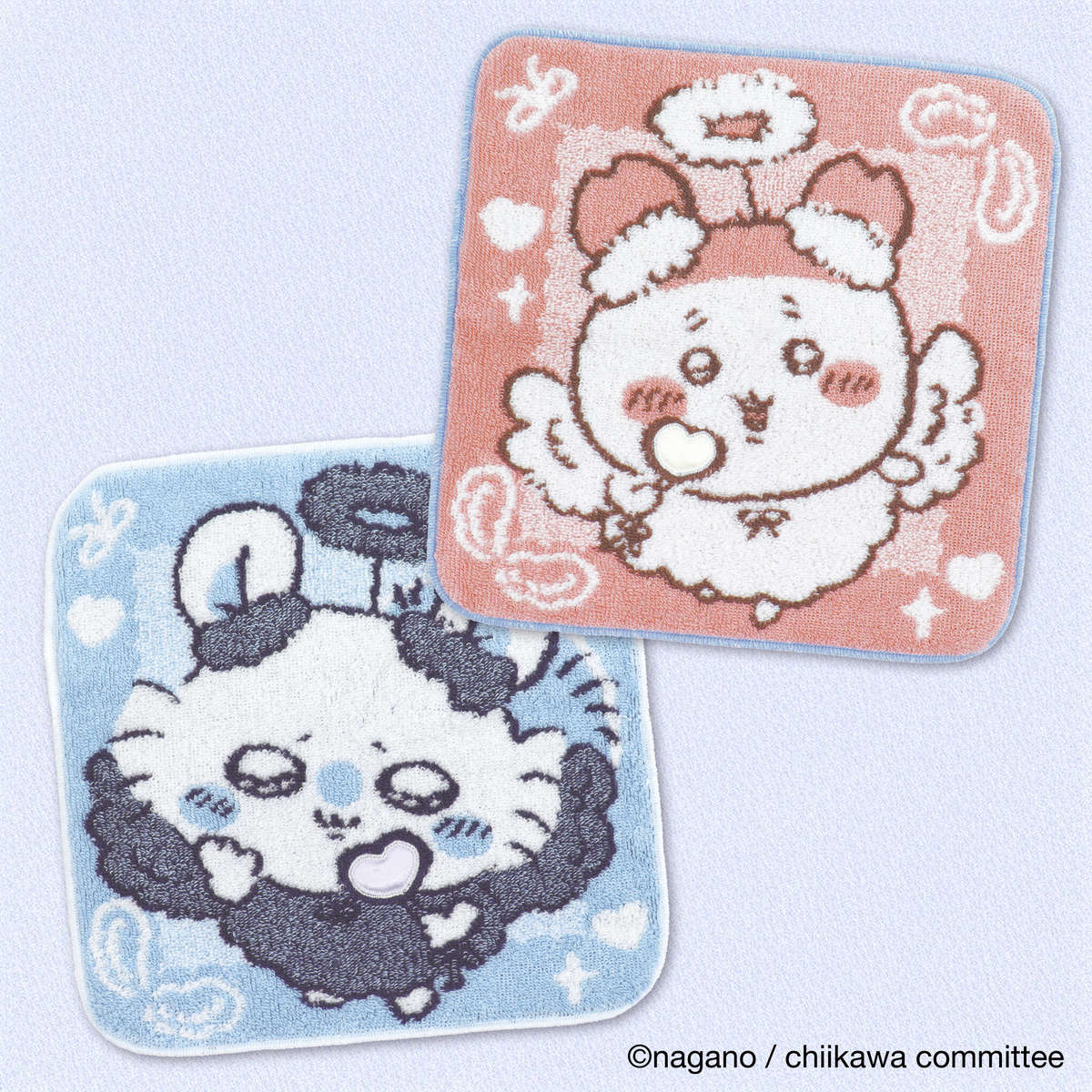 Chiikawa Towel Handkerchief (Angel / Pink)