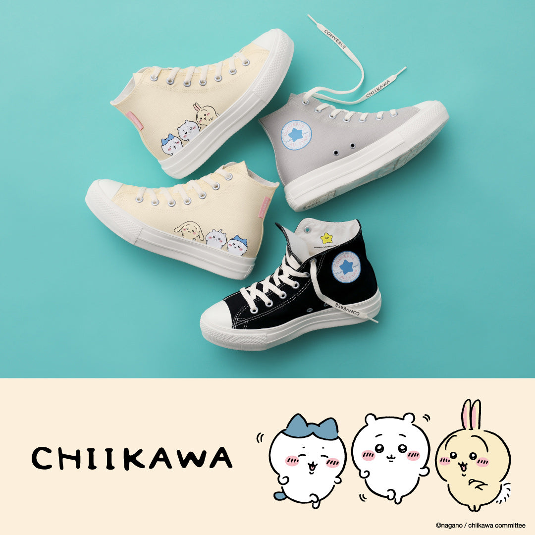 ちいかわ CONVERSE×ちいかわ ALL STAR LIGHT PLTS PT HI / CHIIKAWA LT GRAY【他の商品と同時購入不可】