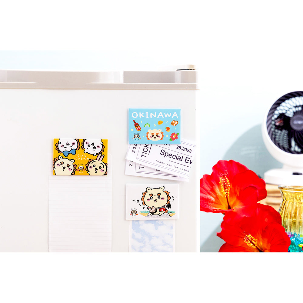 Chiikawa Shisa Festival!!! Square Magnet (OKINAWA)