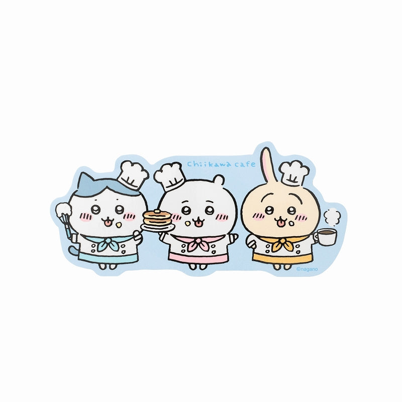 Chiikawa Cafe Yuru-Cut Big Sticker (Cook)