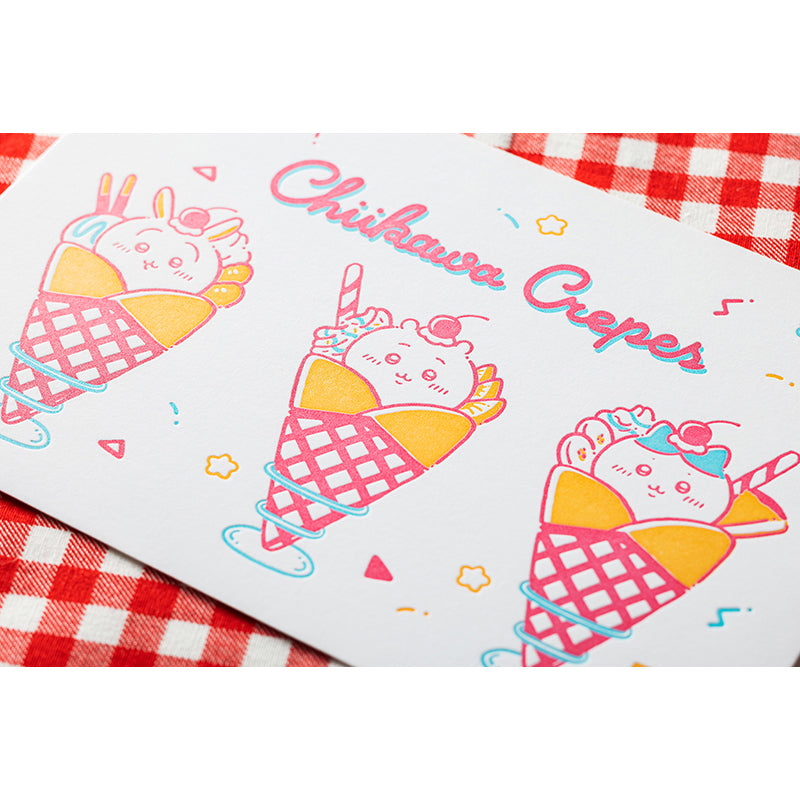 Chiikawa Crepe Letterpress Card (Turned Into Crepe)