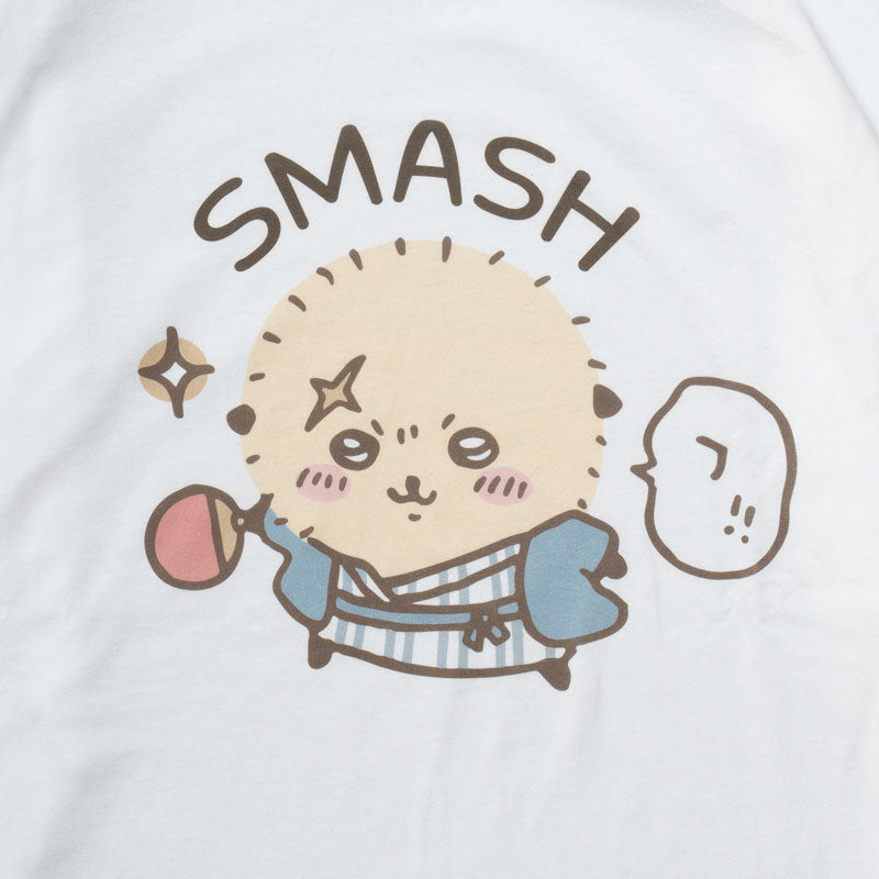Chiikawa Tourism Big Silhouette L/S T-Shirt Smash (White)