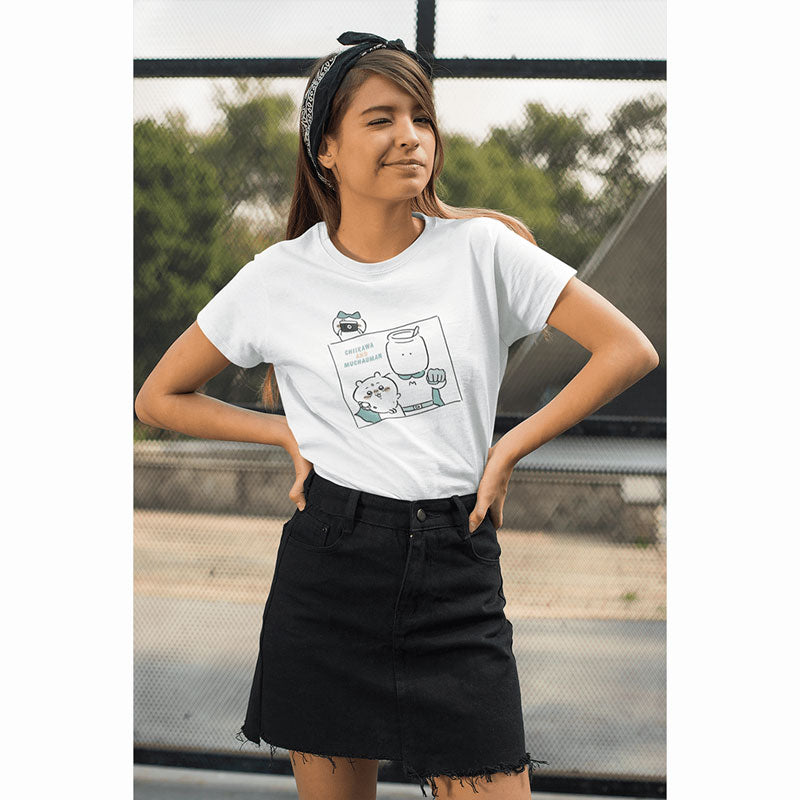 Chiikawa T-Shirt Muchauman Photo White