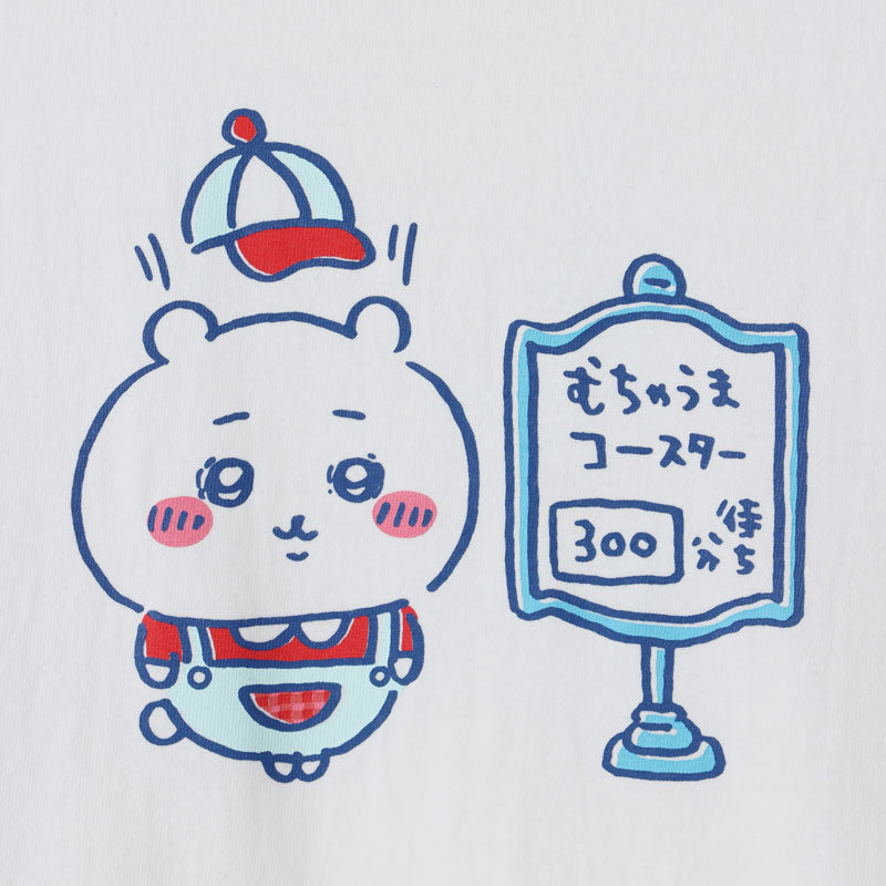 Chiikawa Exciting Amusement Park T-shirt 300 Min Wait White