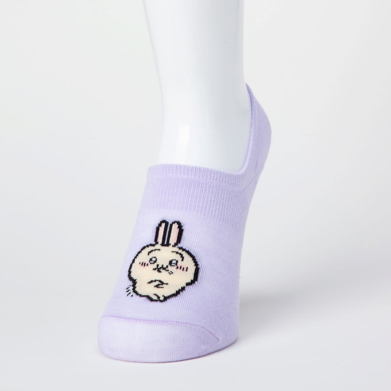 Chiikawa Cocopita Sneaker Length Socks (Usagi Arm Crossed)