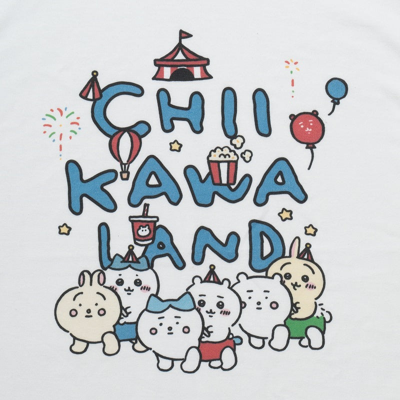 Chiikawa Land T-Shirt Chiikawa Car White