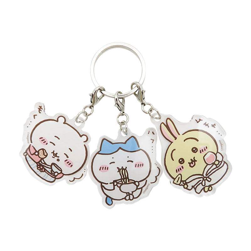 치이카와 3연 아크릴 키홀더 (방에서 지내기)