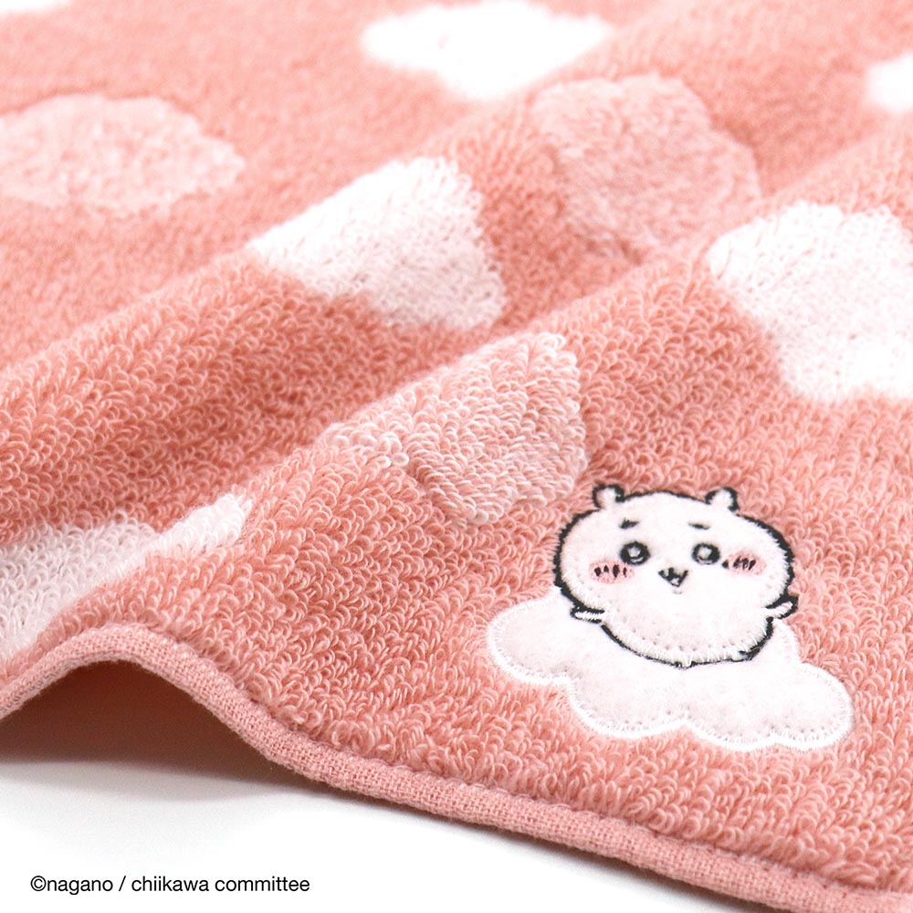 Chiikawa Towel Handkerchief (Cloud Pink)