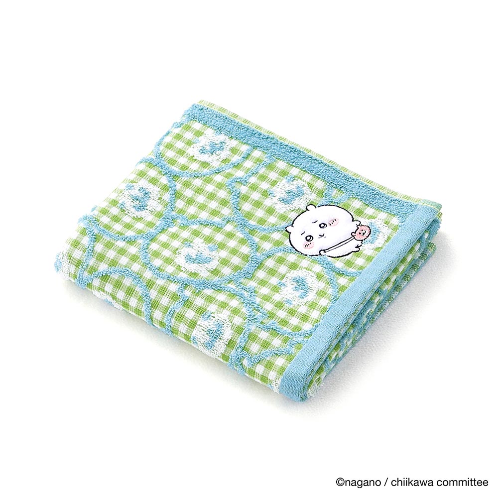 Chiikawa Face Towel (Pouch Green)