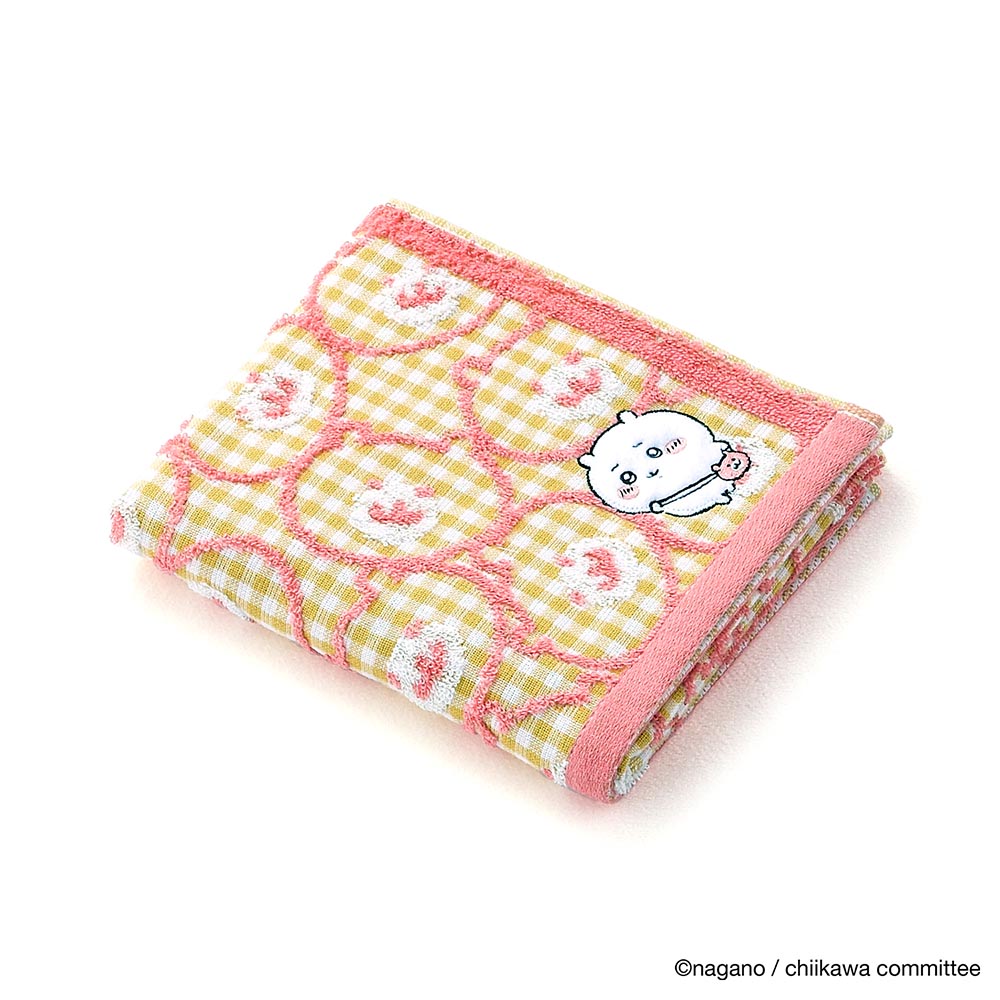 Chiikawa Face Towel (Pouch Yellow)