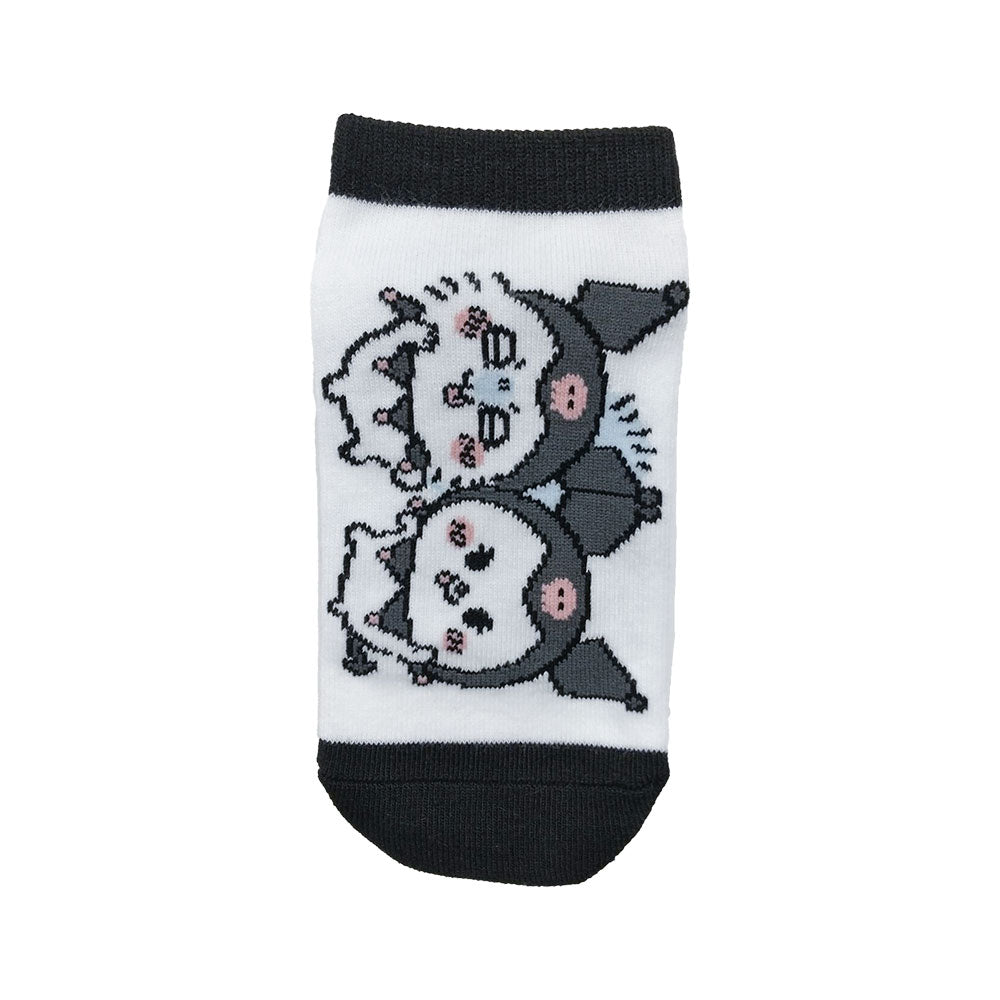 Chiikawa x Sanrio Characters Sneaker Socks (Momonga & Kuromi) Kids'
