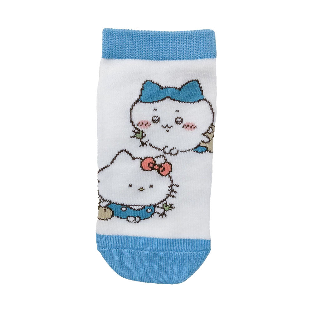 Chiikawa x Sanrio Characters Sneaker Socks (Hachiwari & Hello Kitty) Kids'