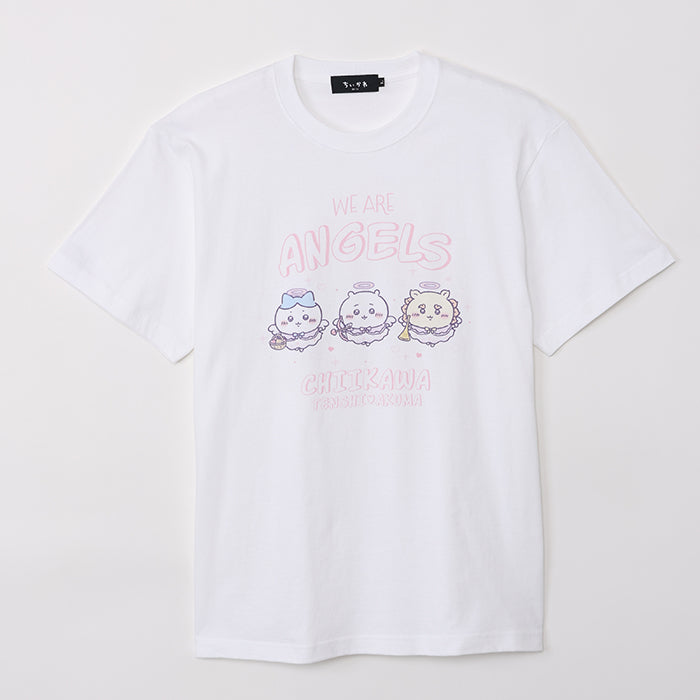 Chiikawa Angel & Demon T-shirt (WE ARE ANGELS White)