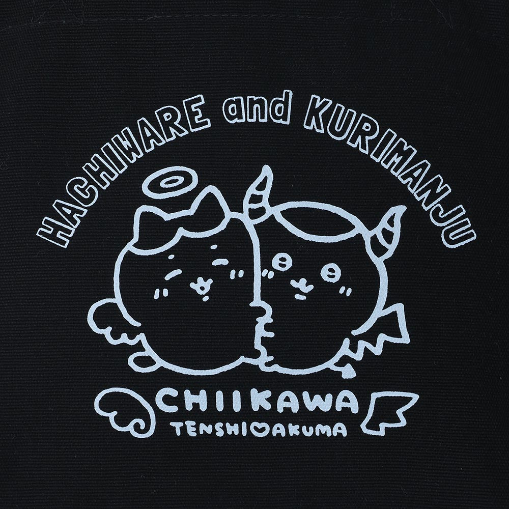 Chiikawa Angel & Demon Lunch Tote Bag (Hachiware & Kurimanju Black)