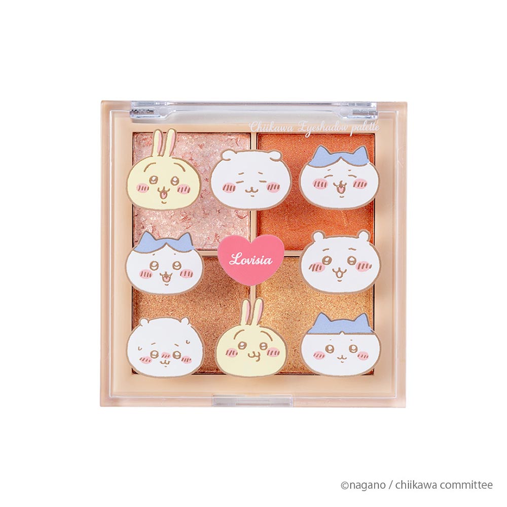 ちいかわ Lovisia アイシャドウパレット(ちいかわ&ハチワレ&うさぎ(フェイス)