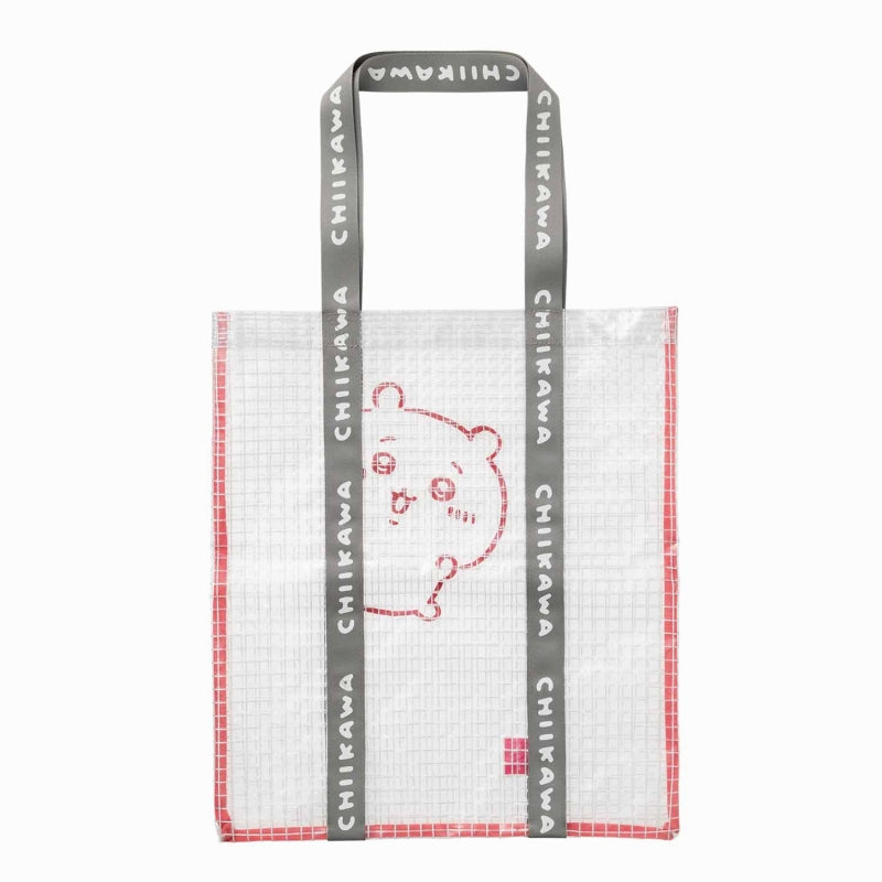 ちいかわ クリア格子のビニールトートバッグ