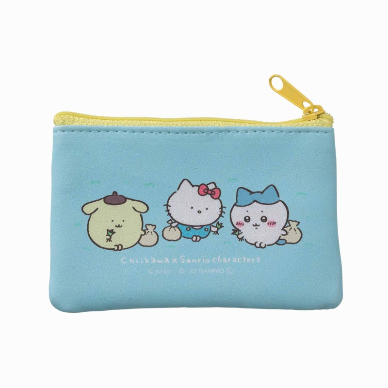 Chiikawa × Sanrio Characters 2-piece Set Pouch (Pompompurin × Chiikawa)