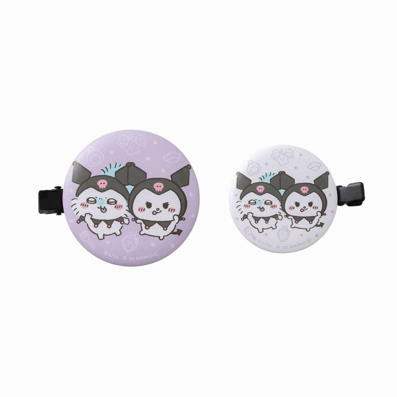 Chiikawa × Sanrio Characters Can-can Bangs Clip (Momonga & Kuromi)