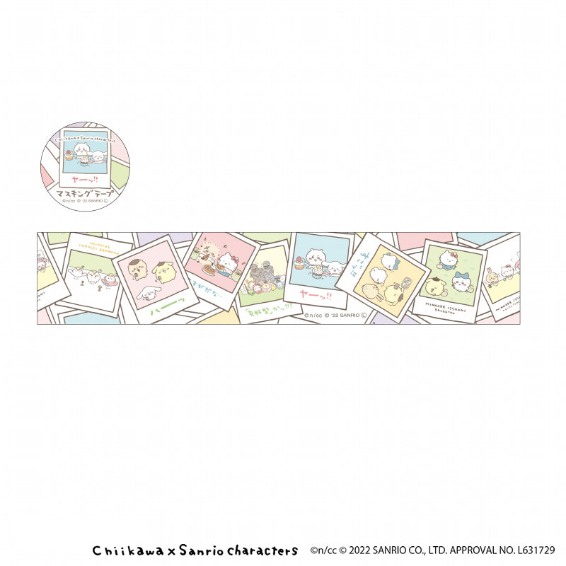 치이카와×산리오 캐릭터즈 마스킹 테이프 L (추억)
