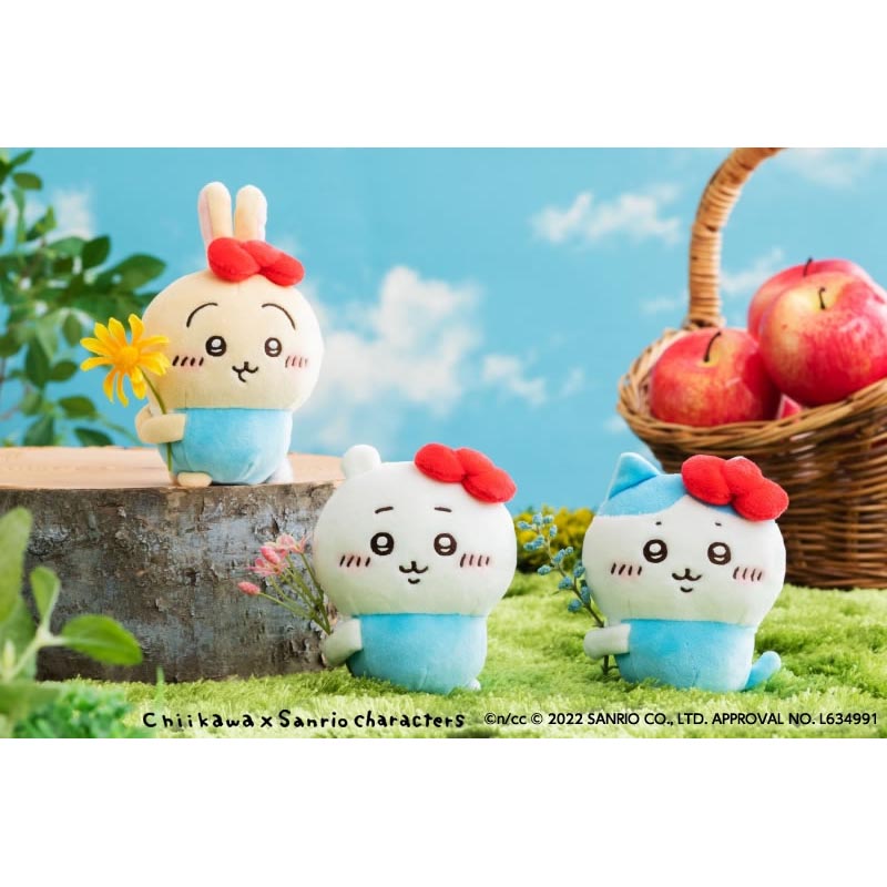 ちいかわ×サンリオキャラクターズ 持ちますマスコット(うさぎ・ハローキティ)