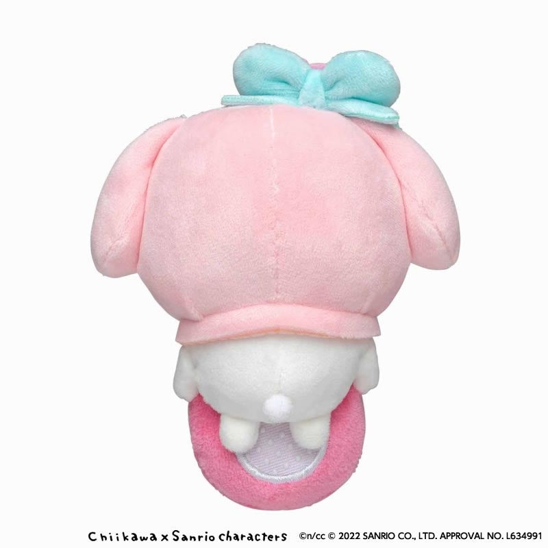 吉伊卡哇×三麗鷗角色 桌面守護掛勾玩偶(吉伊卡哇・美乐蒂)