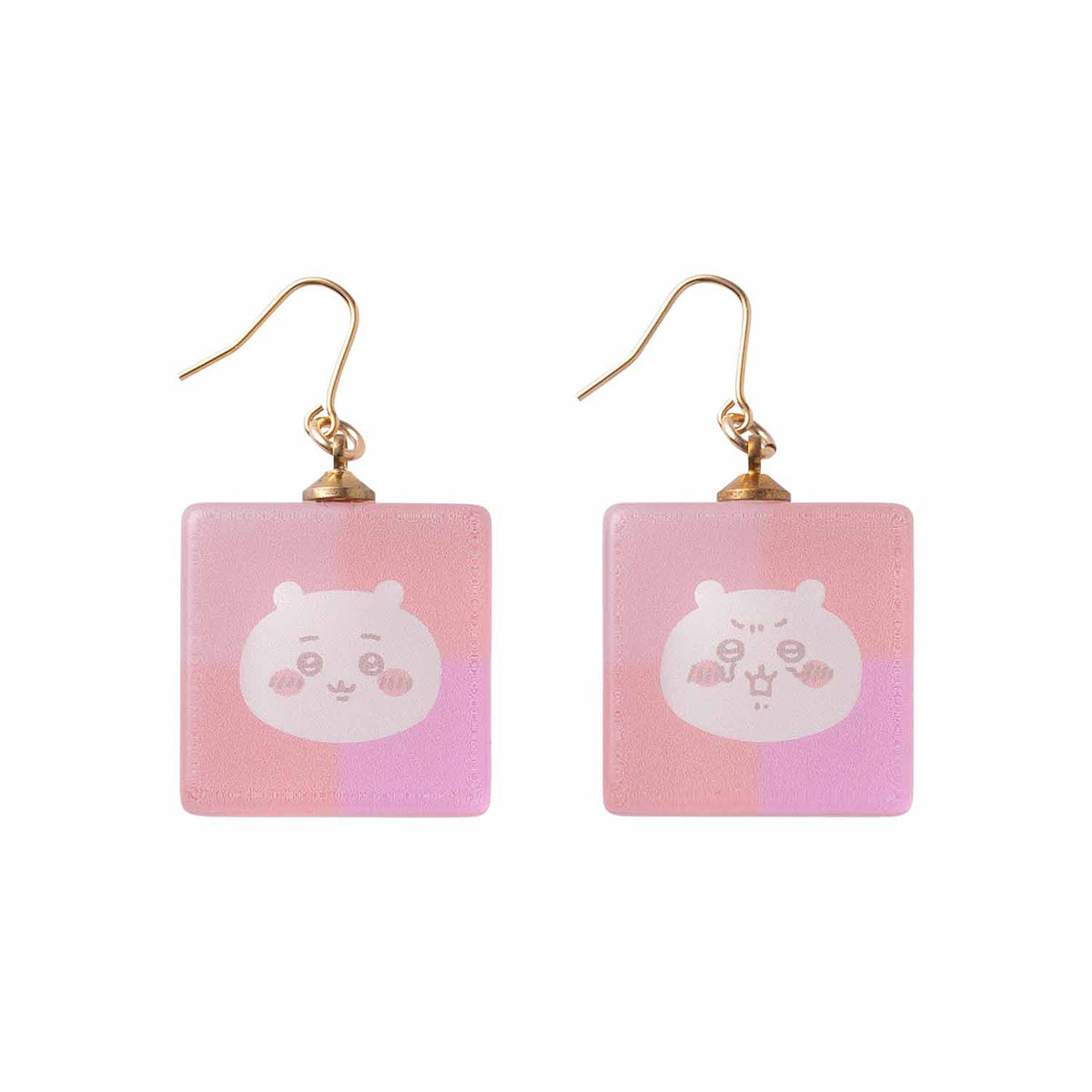 Chiikawa Tokyo Souvenir Square Glass Earrings (Chiikawa)