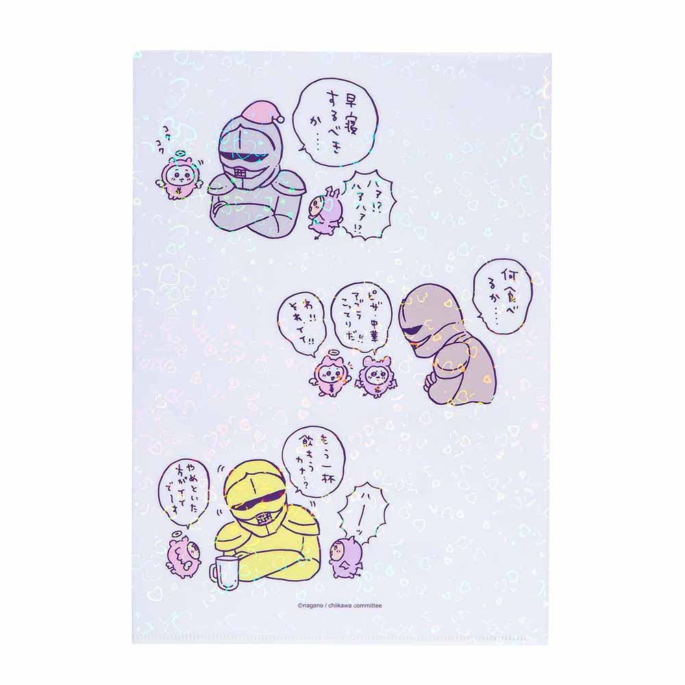 치이카와 천사 & 악마 홀로그램 A4 클리어파일 (아기들)