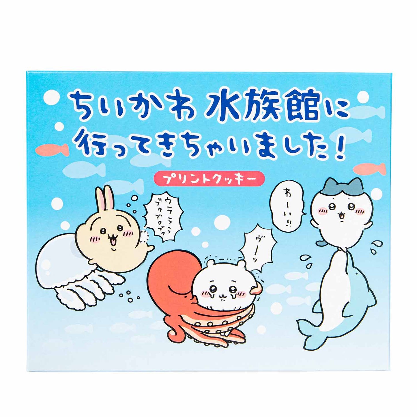 Chiikawa I Went to Aquarium! Chocolate Langue de Chat Print Cookies