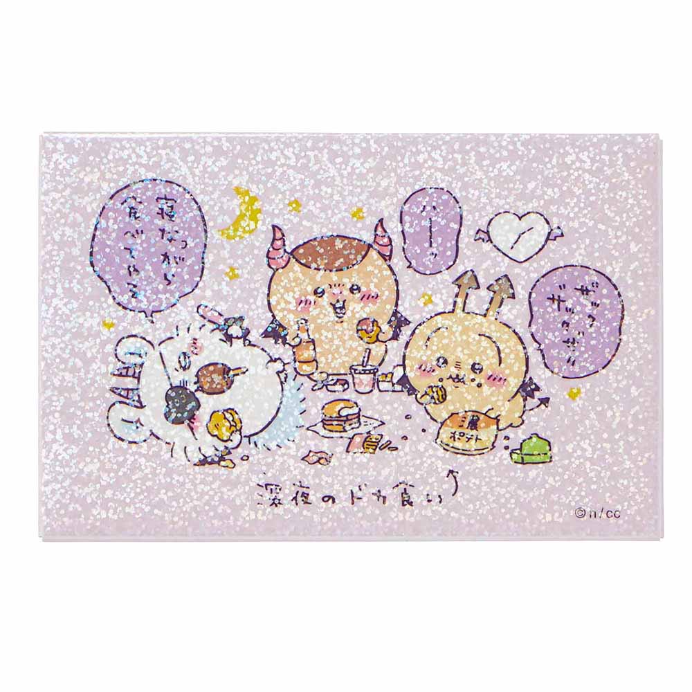 ちいかわ てんし♡あくま ホログラムスクエアマグネット(深夜のドカ食い)