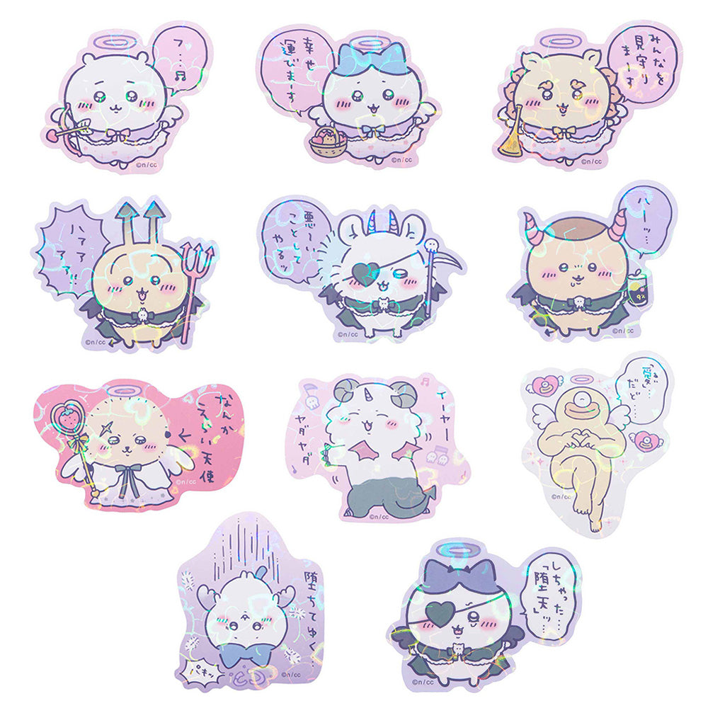 ちいかわ てんし♡あくま スマホに貼れるサイズのホログラムステッカーコレクション(全11種)