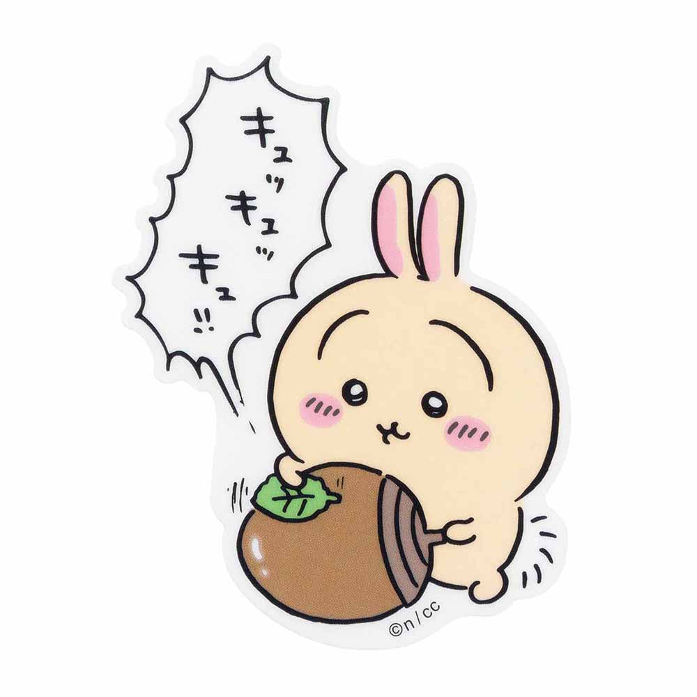 ちいかわ スマホに貼れるサイズのクリアステッカー(キュッキュッキュ)