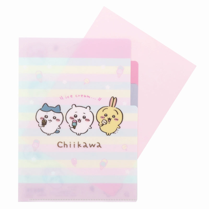 Chiikawa A5 Clear File 3P (Ice)