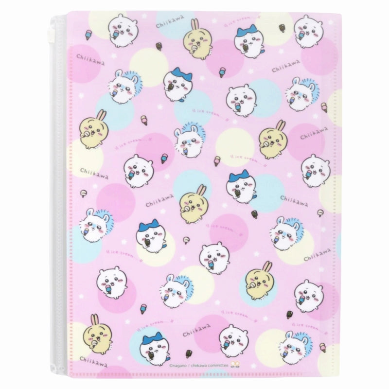 Chiikawa Clear File 6P + Zipper Case (Ice)