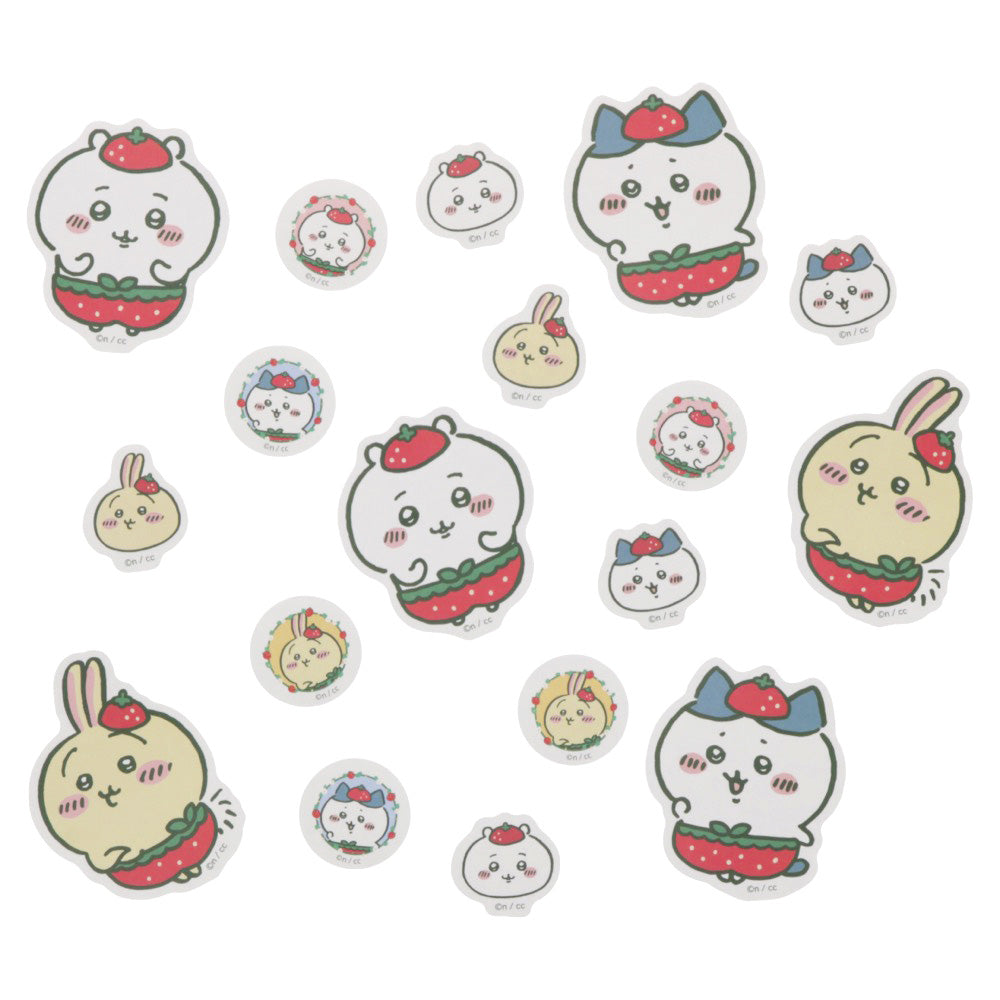 Chiikawa Piece Stickers (Strawberry Pants)