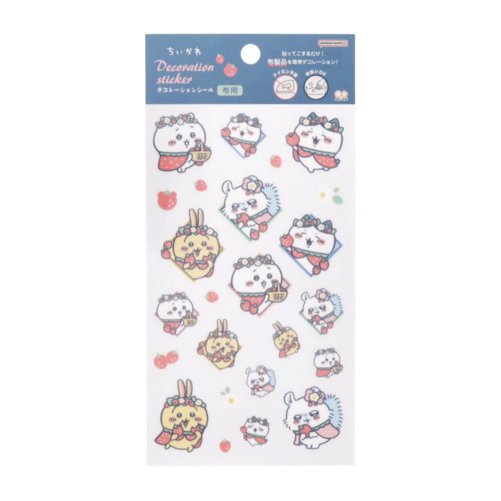 Chiikawa Decoration Stickers (Strawberry Cape)