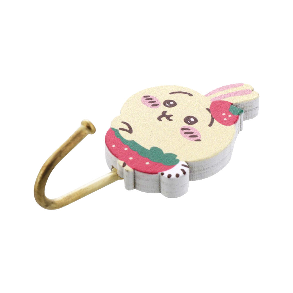 吉伊卡哇 木製磁鐵掛鉤(草莓褲子兔子)