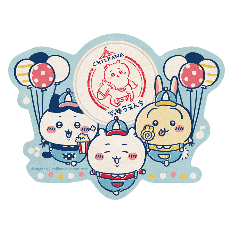 ちいかわ ワクワクゆうえんち トラベルステッカー (1)ワクワクゆうえんち
