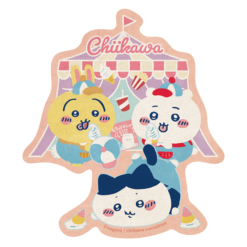 Chiikawa Exciting Amusement Park Travel Sticker (2) Fell Over