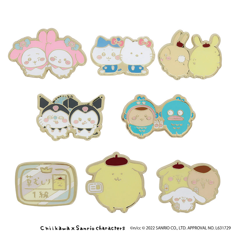 ちいかわ×サンリオキャラクターズ ピンズコレクション(全8種)1BOX 8個入