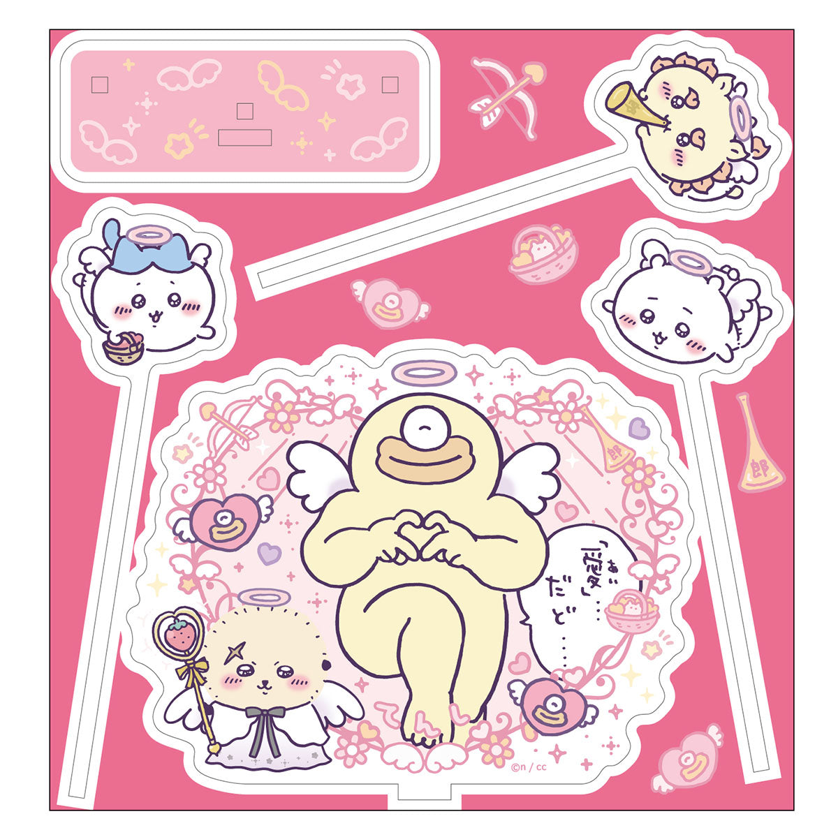 Chiikawa Angel & Demon 2WAY Pick-Rill Stand (①Angel)