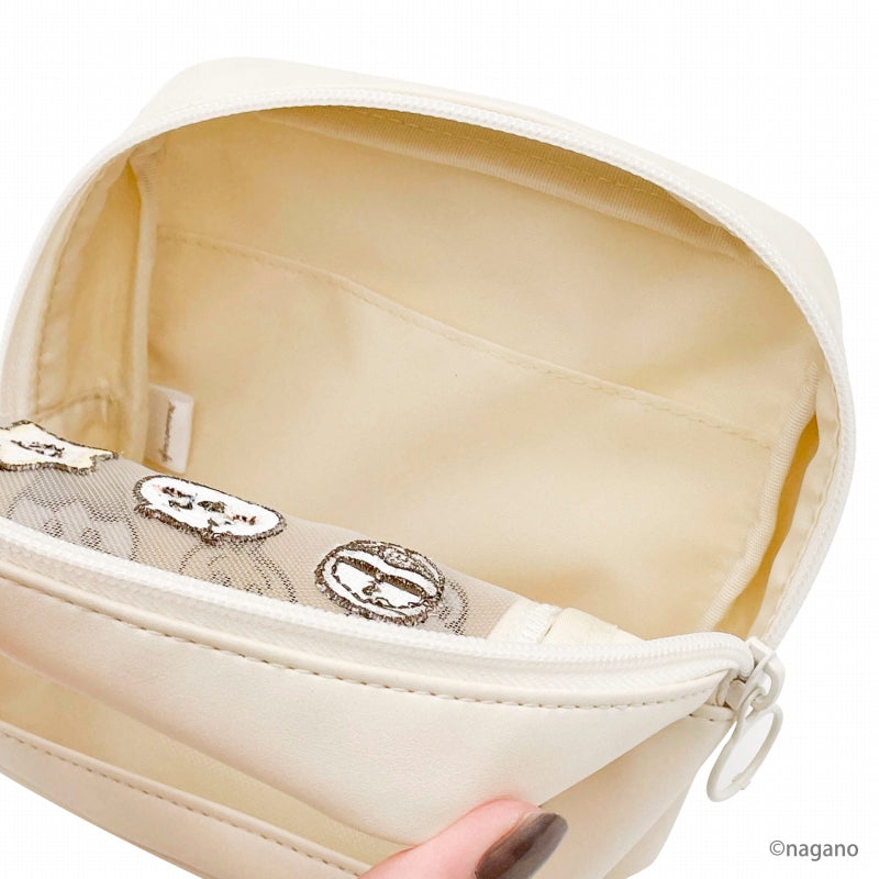 吉伊卡哇 網眼方形收納包 WH