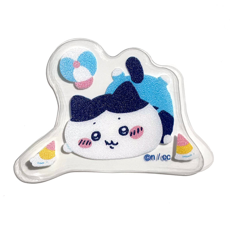 ちいかわ ワクワクゆうえんち ダイカットグラスシート A9(ハチワレアイス)